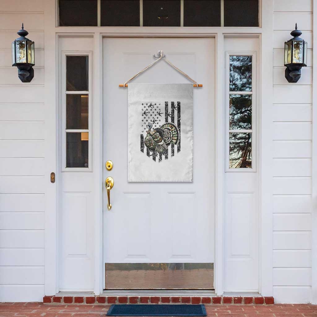 Turkey Hunter Garden Flag Patriotic American Flag Gift - Wonder Print Shop