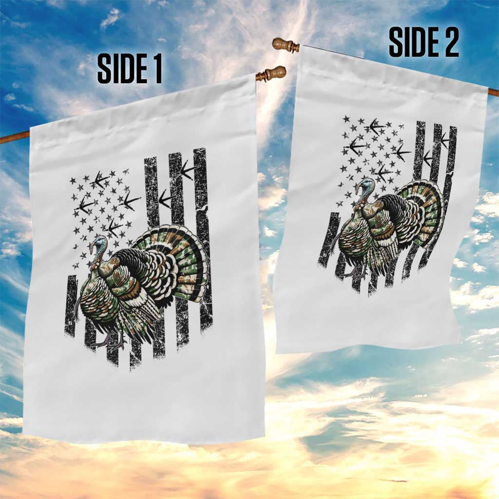 Turkey Hunter Garden Flag Patriotic American Flag Gift - Wonder Print Shop