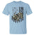 Turkey Hunter T Shirt Patriotic American Flag Gift - Wonder Print Shop