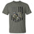 Turkey Hunter T Shirt Patriotic American Flag Gift - Wonder Print Shop
