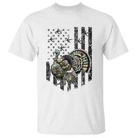 Turkey Hunter T Shirt Patriotic American Flag Gift - Wonder Print Shop