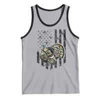 Turkey Hunter Tank Top Patriotic American Flag Gift - Wonder Print Shop