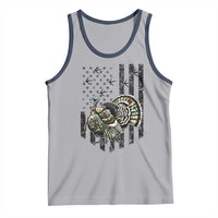 Turkey Hunter Tank Top Patriotic American Flag Gift - Wonder Print Shop