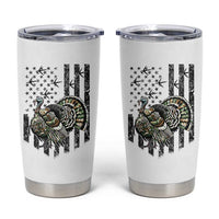Turkey Hunter Tumbler Cup Patriotic American Flag Gift - Wonder Print Shop