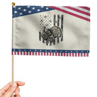 Turkey Hunter Patriotic Handheld Flag Patriotic American Flag Gift