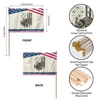Turkey Hunter Patriotic Handheld Flag Patriotic American Flag Gift TS12