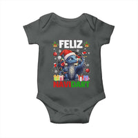 Funny Dragon Throwing Dart Christmas Gift Baby Onesie Feliz Navidart - Wonder Print Shop