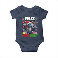 Funny Dragon Throwing Dart Christmas Gift Baby Onesie Feliz Navidart - Wonder Print Shop