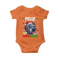 Funny Dragon Throwing Dart Christmas Gift Baby Onesie Feliz Navidart - Wonder Print Shop