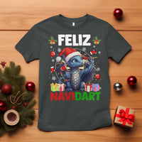 Funny Dragon Throwing Dart Christmas Gift T Shirt Feliz Navidart - Wonder Print Shop