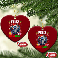 Funny Dragon Throwing Dart Christmas Gift Ceramic Ornament Feliz Navidart - Wonder Print Shop