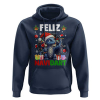 Funny Dragon Throwing Dart Christmas Gift Hoodie Feliz Navidart - Wonder Print Shop