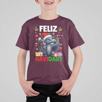 Funny Dragon Throwing Dart Christmas Gift T Shirt For Kid Feliz Navidart - Wonder Print Shop
