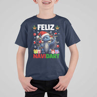 Funny Dragon Throwing Dart Christmas Gift T Shirt For Kid Feliz Navidart - Wonder Print Shop