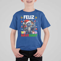 Funny Dragon Throwing Dart Christmas Gift T Shirt For Kid Feliz Navidart - Wonder Print Shop