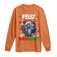 Funny Dragon Throwing Dart Christmas Gift Long Sleeve Shirt Feliz Navidart - Wonder Print Shop