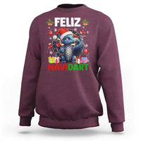 Funny Dragon Throwing Dart Christmas Gift Sweatshirt Feliz Navidart - Wonder Print Shop