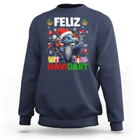 Funny Dragon Throwing Dart Christmas Gift Sweatshirt Feliz Navidart - Wonder Print Shop