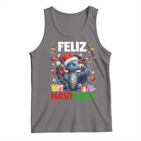 Funny Dragon Throwing Dart Christmas Gift Tank Top Feliz Navidart - Wonder Print Shop