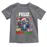 Funny Dragon Throwing Dart Christmas Gift Toddler T Shirt Feliz Navidart - Wonder Print Shop