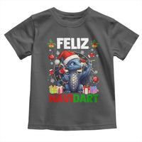 Funny Dragon Throwing Dart Christmas Gift Toddler T Shirt Feliz Navidart - Wonder Print Shop