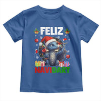 Funny Dragon Throwing Dart Christmas Gift Toddler T Shirt Feliz Navidart - Wonder Print Shop