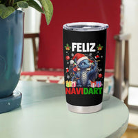 Funny Dragon Throwing Dart Christmas Gift Tumbler Cup Feliz Navidart - Wonder Print Shop