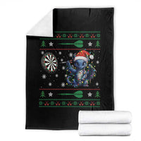 Funny Dragon Throwing Dart Throw Blanket Ugly Christmas Dart Player Gift - Wonder Print Shop