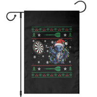 Funny Dragon Throwing Dart Garden Flag Ugly Christmas Dart Player Gift - Wonder Print Shop