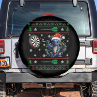 Funny Dragon Throwing Dart Spare Tire Cover Ugly Christmas Dart Player Gift - Wonder Print Shop