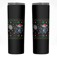 Funny Dragon Throwing Dart Skinny Tumbler Ugly Christmas Dart Player Gift - Wonder Print Shop