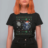 Funny Dragon Throwing Dart T Shirt For Women Ugly Christmas Dart Player Gift - Wonder Print Shop
