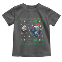 Funny Dragon Throwing Dart Toddler T Shirt Ugly Christmas Dart Player Gift - Wonder Print Shop