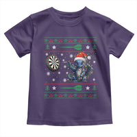 Funny Dragon Throwing Dart Toddler T Shirt Ugly Christmas Dart Player Gift - Wonder Print Shop