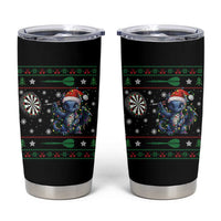 Funny Dragon Throwing Dart Tumbler Cup Ugly Christmas Dart Player Gift - Wonder Print Shop