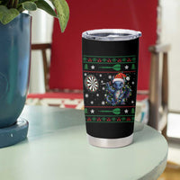 Funny Dragon Throwing Dart Tumbler Cup Ugly Christmas Dart Player Gift - Wonder Print Shop