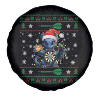 Ugly Christmas Dragon Dart Player Spare Tire Cover Gift For Dartist - Wonder Print Shop