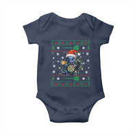 Ugly Christmas Dragon Dart Player Baby Onesie Gift For Dartist - Wonder Print Shop