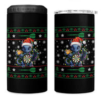 Ugly Christmas Dragon Dart Player 4 in 1 Can Cooler Tumbler Gift For Dartist - Wonder Print Shop