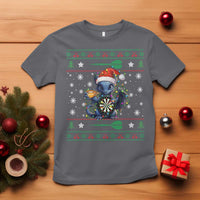 Ugly Christmas Dragon Dart Player T Shirt Gift For Dartist - Wonder Print Shop