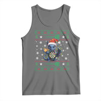 Ugly Christmas Dragon Dart Player Tank Top Gift For Dartist - Wonder Print Shop