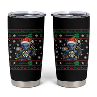 Ugly Christmas Dragon Dart Player Tumbler Cup Gift For Dartist - Wonder Print Shop