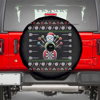Funny Snowman Dartboard Spare Tire Cover Dartist Ugly Christmas Gift - Wonder Print Shop
