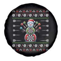 Funny Snowman Dartboard Spare Tire Cover Dartist Ugly Christmas Gift - Wonder Print Shop