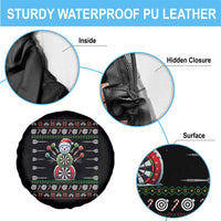 Funny Snowman Dartboard Spare Tire Cover Dartist Ugly Christmas Gift - Wonder Print Shop
