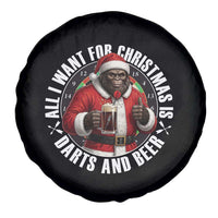 Funny Santa Bigfoot Dartist Beer Lover Spare Tire Cover Merry Dartsmas Christmas Gift - Wonder Print Shop