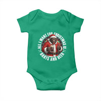 Funny Santa Bigfoot Dartist Beer Lover Baby Onesie Merry Dartsmas Christmas Gift - Wonder Print Shop