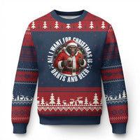 Funny Santa Bigfoot Dartist Beer Lover Ugly Christmas Sweater Merry Dartsmas Xmas Gift - Wonder Print Shop