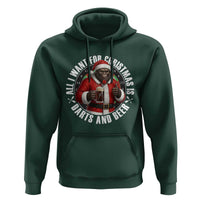 Funny Santa Bigfoot Dartist Beer Lover Hoodie Merry Dartsmas Christmas Gift - Wonder Print Shop