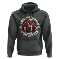 Funny Santa Bigfoot Dartist Beer Lover Hoodie Merry Dartsmas Christmas Gift - Wonder Print Shop